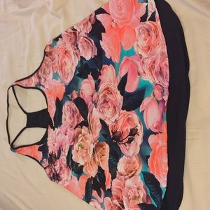 Lululemon floral tank top